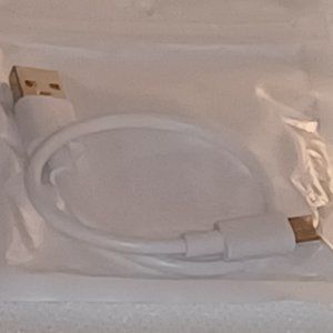 White USB Charging Cable Cord 1 Foot Short DIY Make Android backups